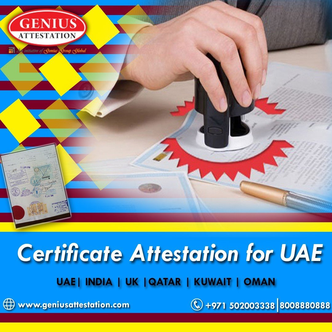 Certificate attestation in uae