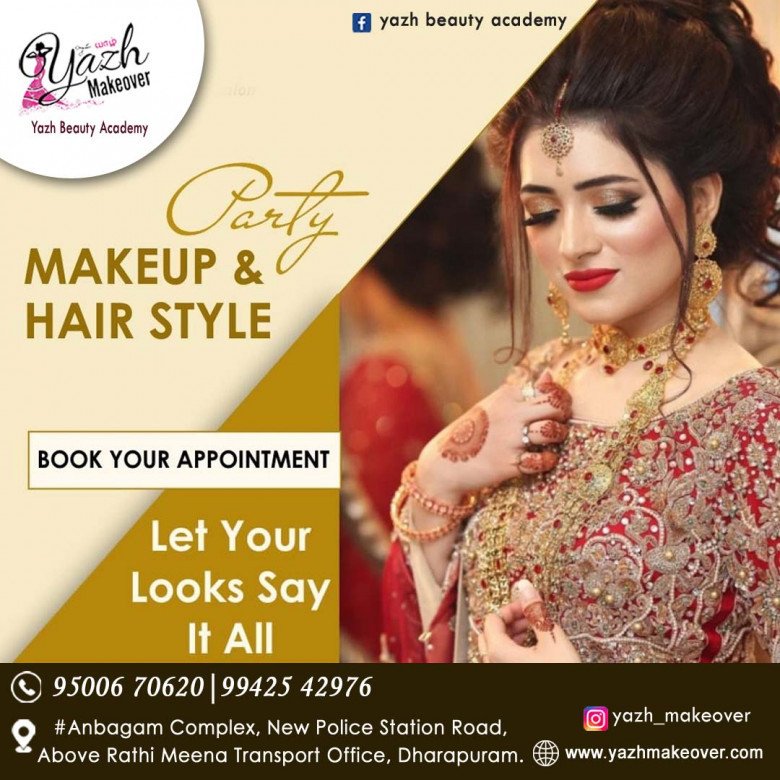 Yazh Bridal Makeover in Dharapuram