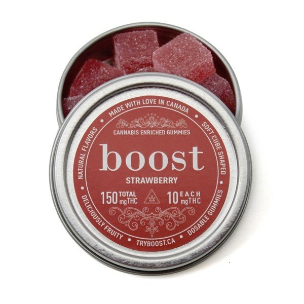 Boost Edibles – THC Gummies – Strawberry – 150mg