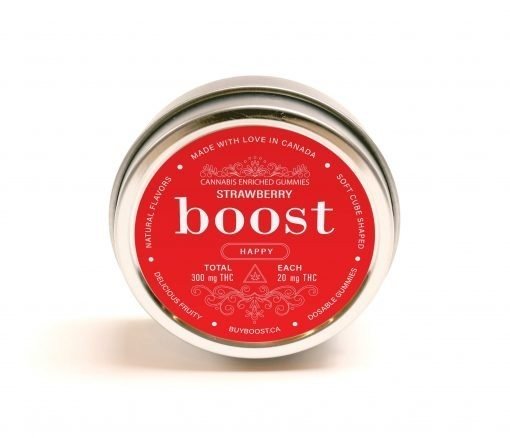 Boost Edibles – THC Gummies – Strawberry – 300mg