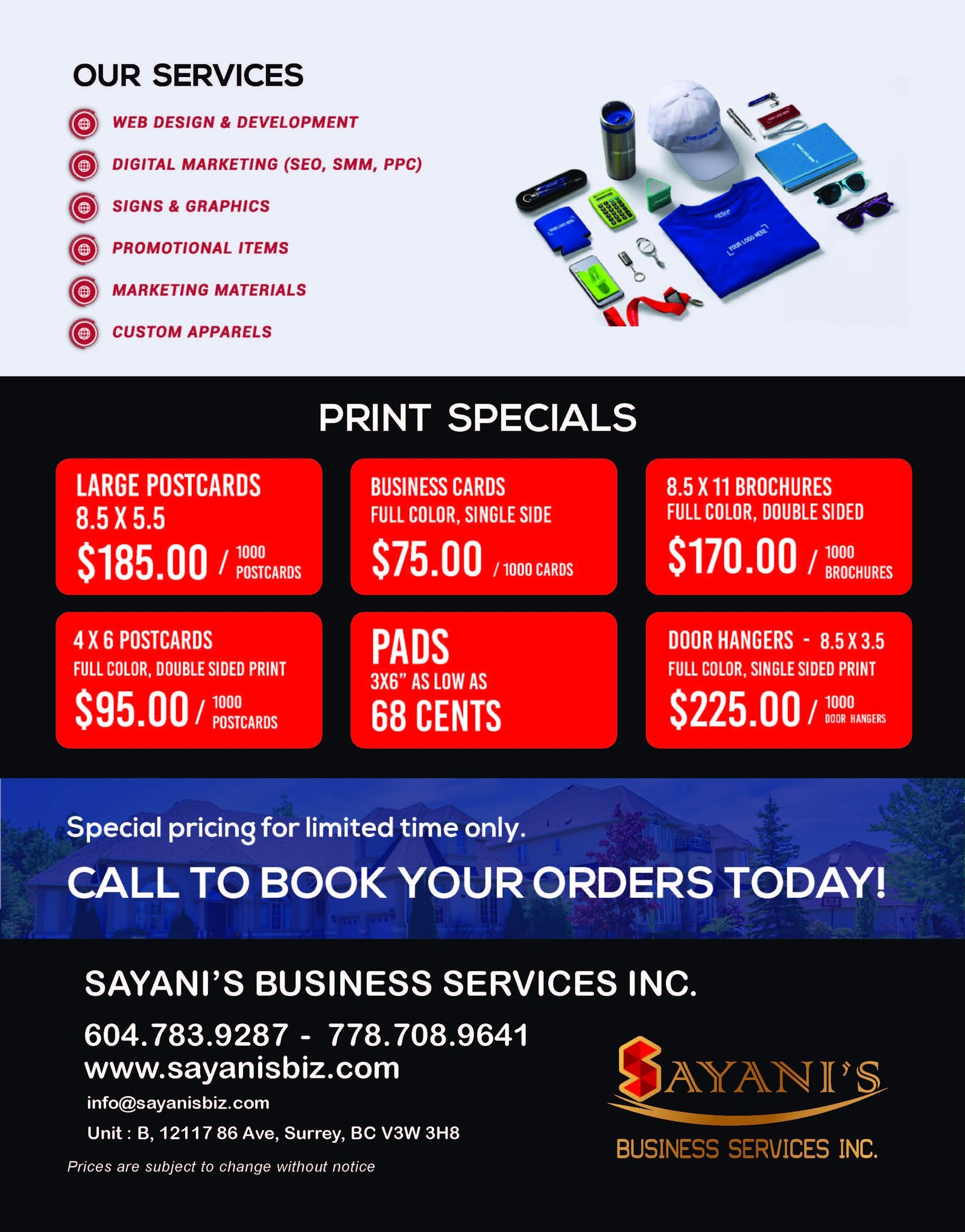 Sayani’s Business Services Inc.