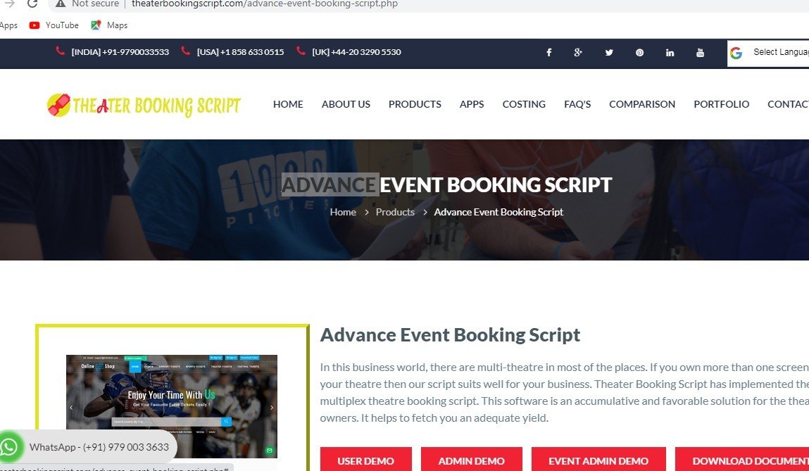 Event Booking Script