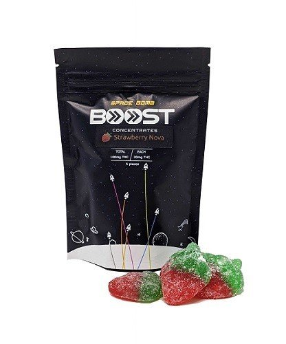 Boost Concentrates | Space Bomb Gummies | Strawberry Nova