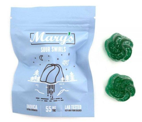 Mary’s Medibles – Sour Swirls – Indica – 55mg
