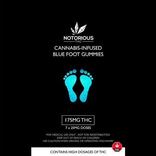 Notorious THC – Blue Foot Gummies (175MG THC)