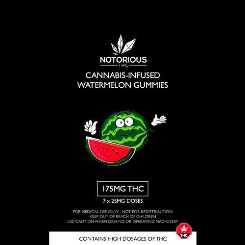 Notorious THC – Watermelon Gummiess (175MG THC)