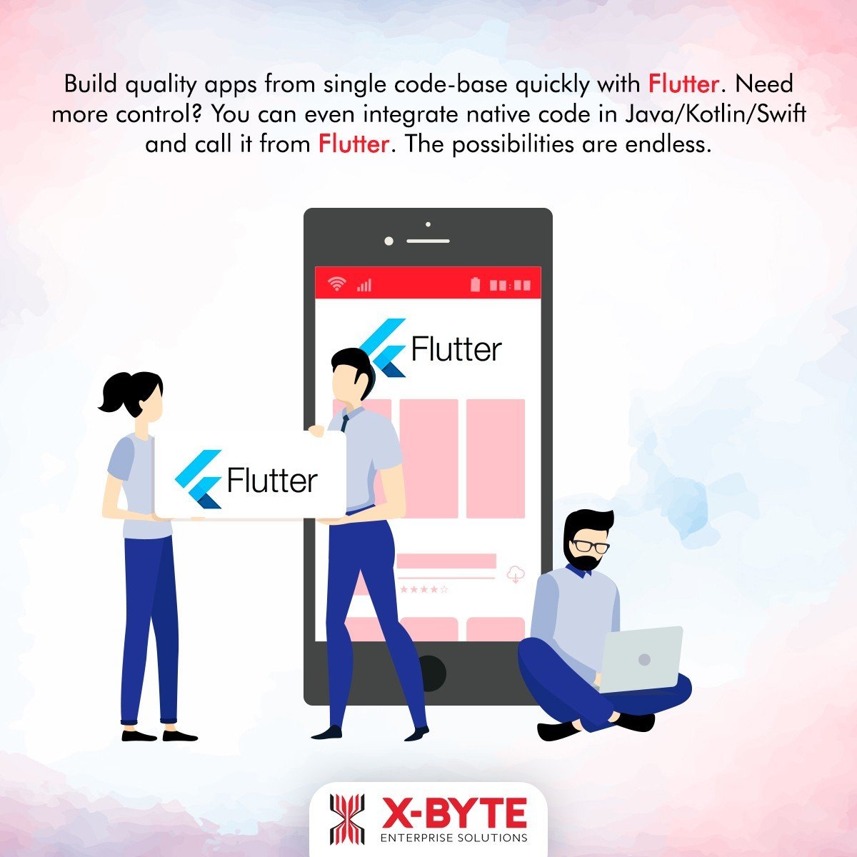 Top Flutter App Development Company | X-Byte Enterprise Solutions