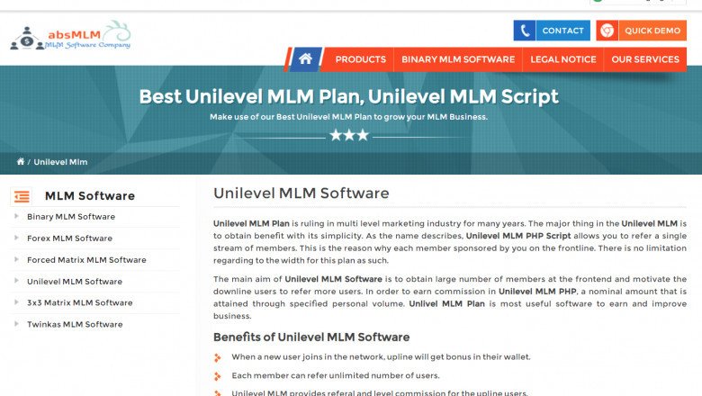 Readymade Php Unilevel MLM Software