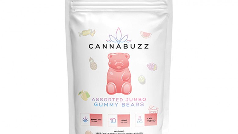 CANNABUZZ ASSORTED JUMBO GUMMY BEAR 1000MG THC