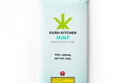 Kush Kitchen Mint Dark Chocolate Bar – 200mg (Vancouver)