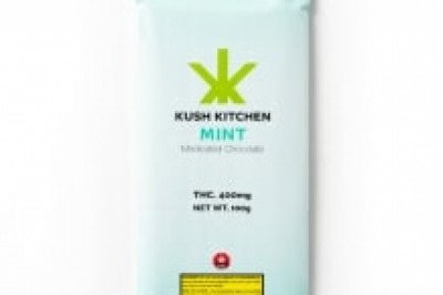 Kush Kitchen Mint Dark Chocolate Bar – 200mg