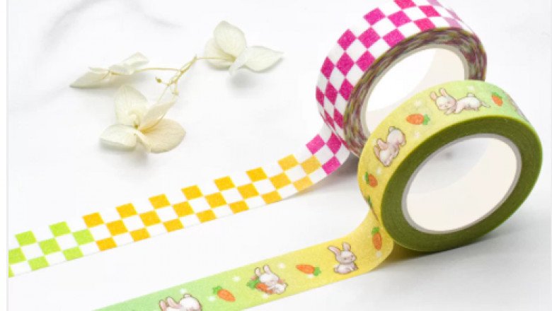 How to use Eco-Friendly glitter washi tape to make glitter reindeer figure