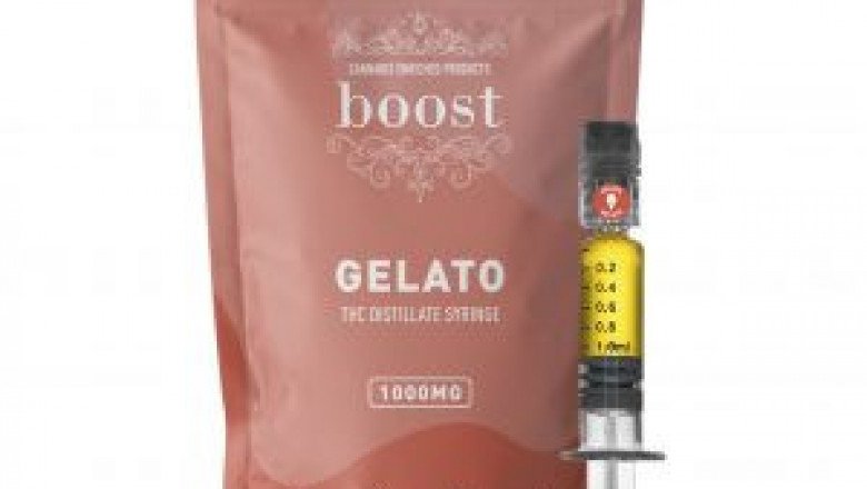 THC DISTILLATE GLASS SYRINGE GELATO 1000MG