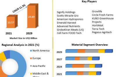 Hydroponics Market Growth, Trends, Size, Share, Industry Demand, Global Analysis 2029