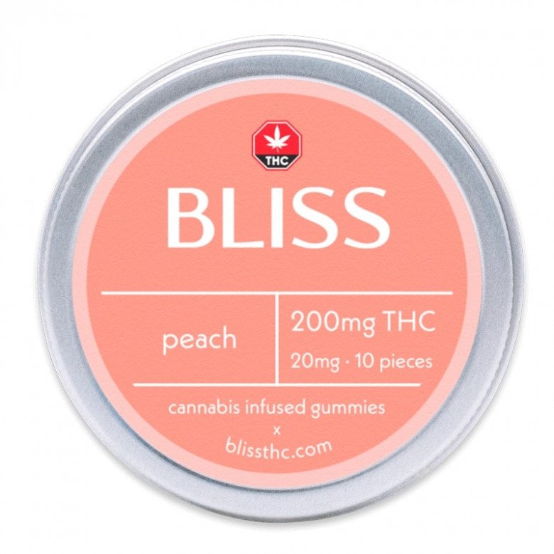 Bliss Edibles Peach 200mg