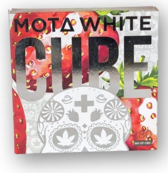 Mota Strawberry and Cream White Chocolate CBD Cube $ 29.99
