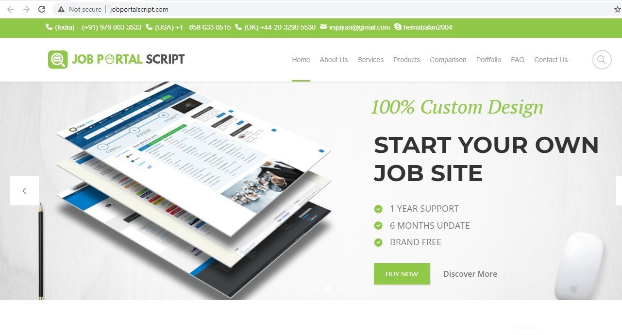 Ready made php JOB PORTAL SCRIPT