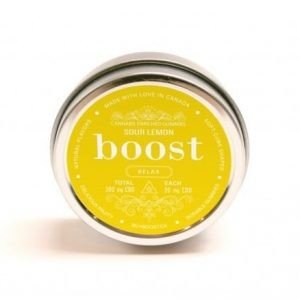 Boost Edibles – CBD Gummies – Sour Lemon – 300mg
