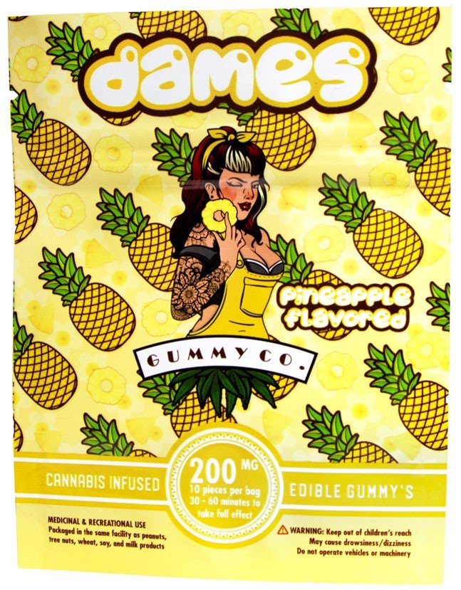 Dames Gummy Co Pineapple 200mg