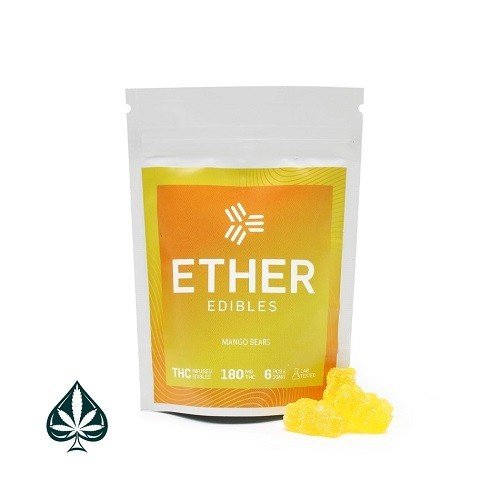 Ether Edibles – Mango Bears 180MG THC