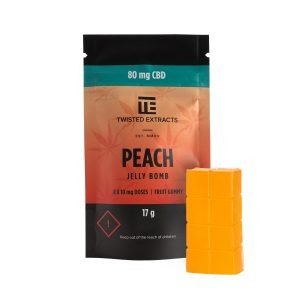 Twisted Extracts CBD Peach Jelly Bombs