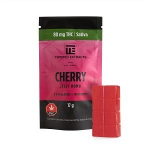 Twisted Extracts THC Cherry Jelly Bombs 80mg