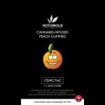 Notorious THC – Peach Gummies (175MG THC) $15.00