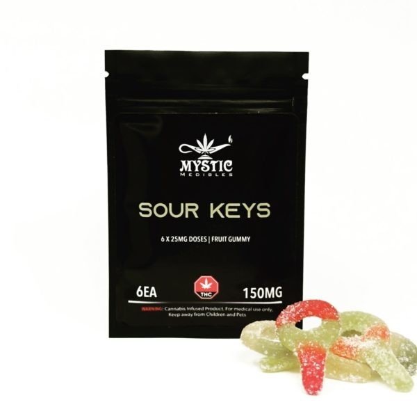 Sour Keys by Mystic Medibles (150mg THC) $15.00