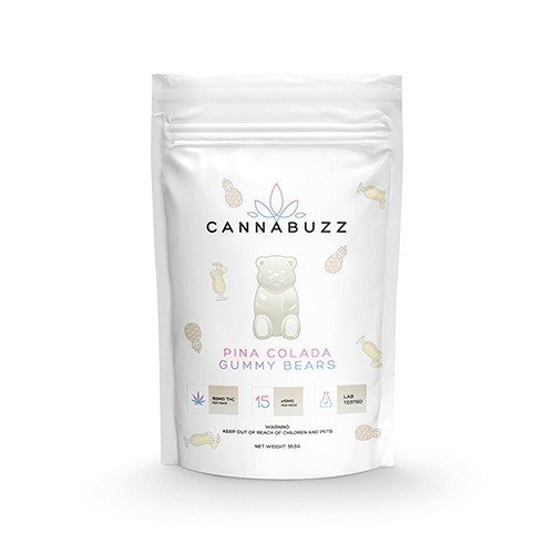Pina Colada 150MG THC Gummy Bears By CannaBuzz