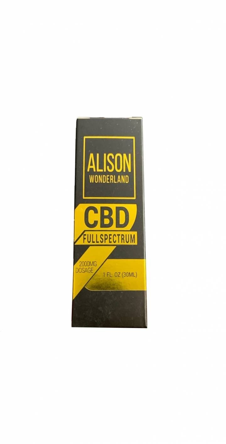 Alison Wonderland – 2000mg Full Spectrum CBD Tinctures $100.00 – $280.00