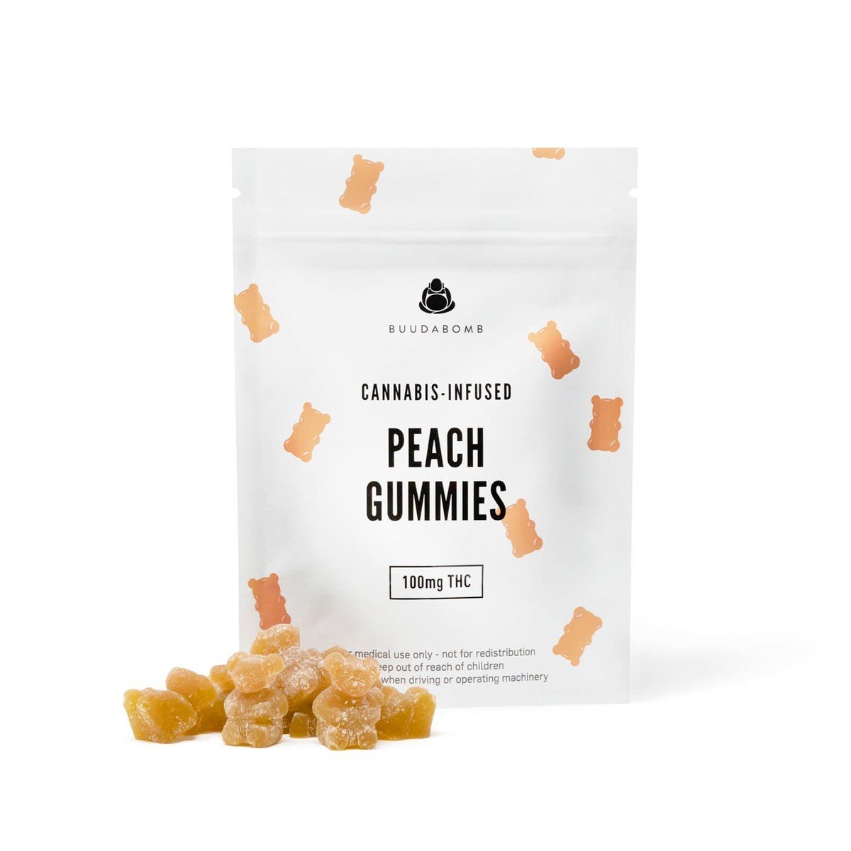 Buudabomb  Peach Gummies