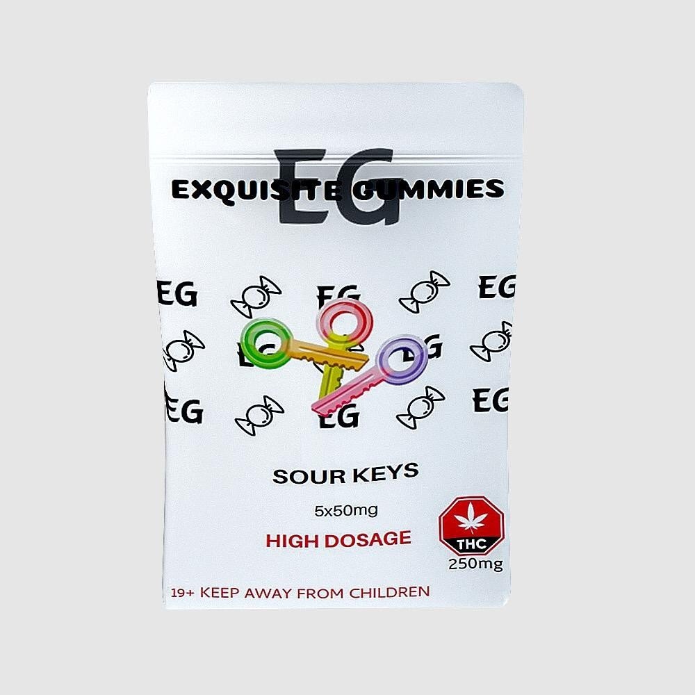 Exquisite Gummies – Sour Keys – 250mg $19.99 – $179.99
