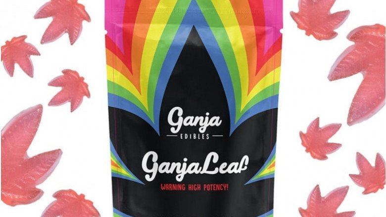 Ganja Edibles – Ganja Leaf Sour Watermelon 500mg THC