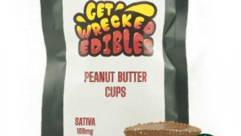 Get Wrecked Edibles – Peanut Butter Cup 100mg THC (Sativa)
