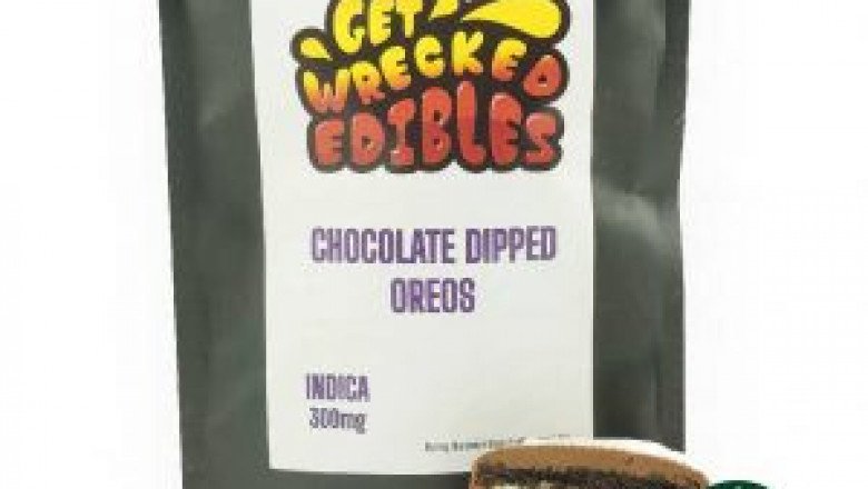 Get Wrecked Edibles – White Chocolate Dipped Oreo Cookies 300mg THC (Indica)