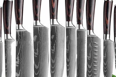 Japanese Kitchen knives Laser Damascus Pattern Chef Knife Sharp Santoku Cleaver Slicing Utility Knives Tool Dropshipping - Hibritz