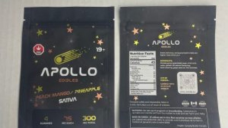 Apollo Edibles – Peach Mango/Pineapple Shooting Stars 300mg THC Sativa