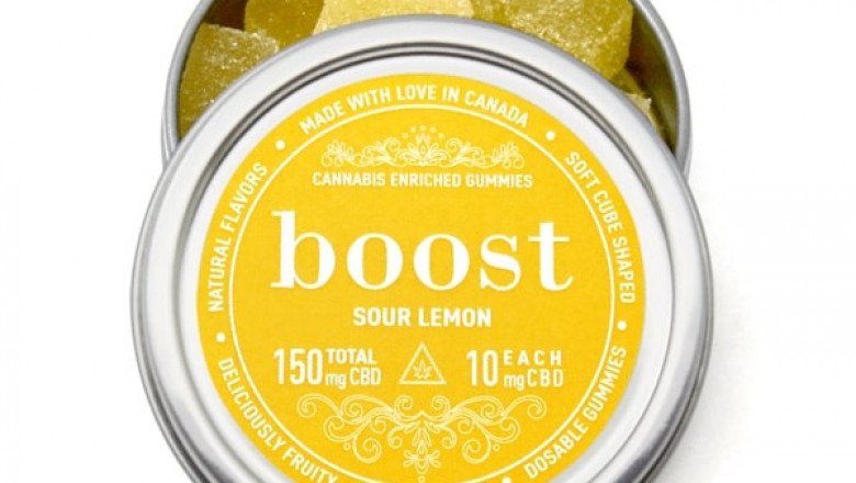 Boost Sour Lemon Gummies 150mg CBD