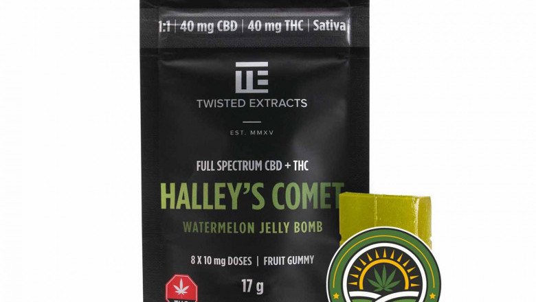 TWISTED EXTRACTS HALLEY’S COMET WATERMELON JELLY BOMB – 40MG THC & 40MG CBD