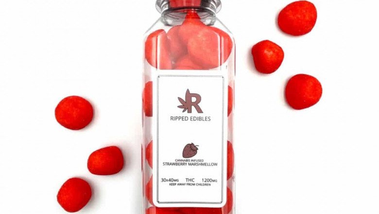 Ripped Edibles Bulk Strawberry Marshmellow – 1200mg