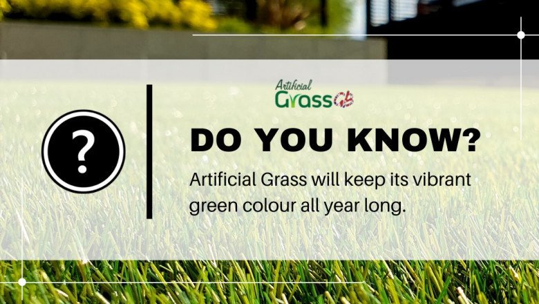 Do you know that artificial grass will stay its lovely vibrant colour all year round!