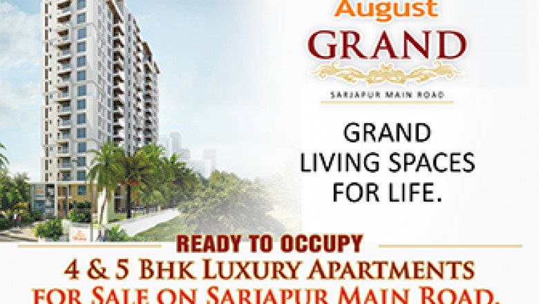 Ready to Occupy 3, 4 & 5Bhk Luxury Flats on Sarjapur Main Road | ₹2.16 Crore Onwards | August Grand