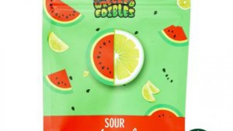 Get Wrecked Edibles – Sour Watermelon 150mg THC