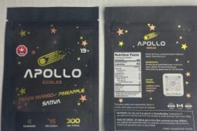 Apollo Edibles Peach Mango/Pineapple Shooting Stars THC Sativa