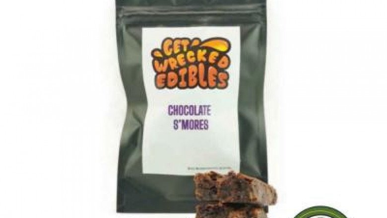 GET WRECKED EDIBLES – WHITE CHOCOLATE BROWNIE – 50MG – 300MG VARIOUS