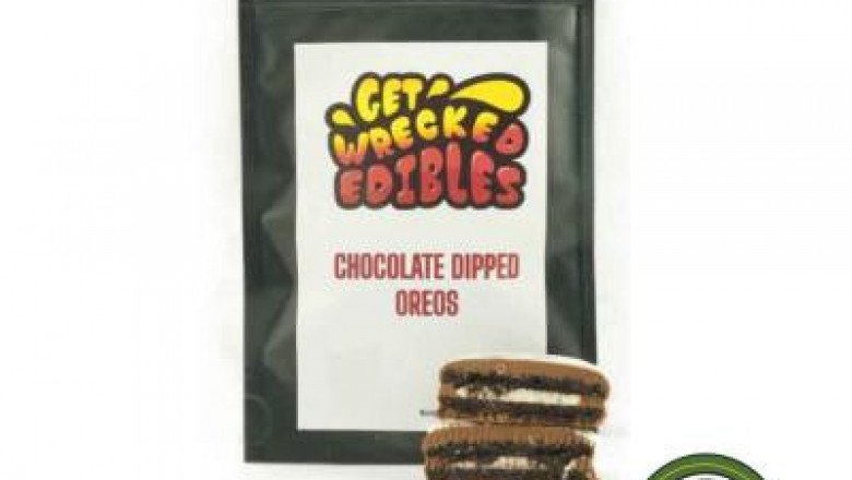 GET WRECKED EDIBLES – WHITE CHOCOLATE DIPPED OREO’S – 50MG – 300MG VARIOUS