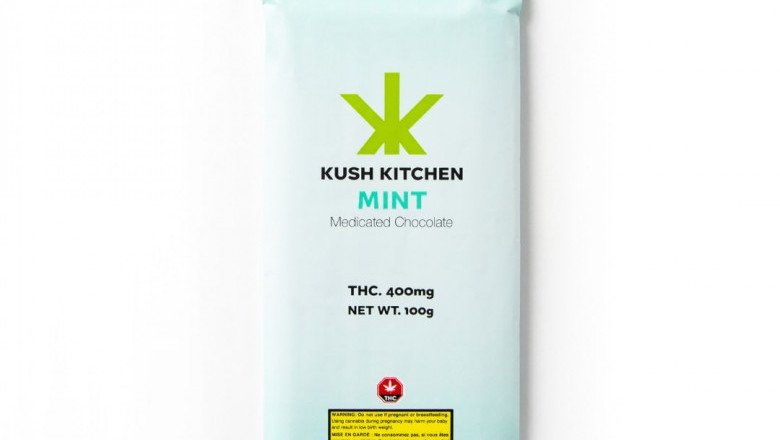 Kush Kitchen Mint Dark Chocolate Bar – 200mg (Vancouver)