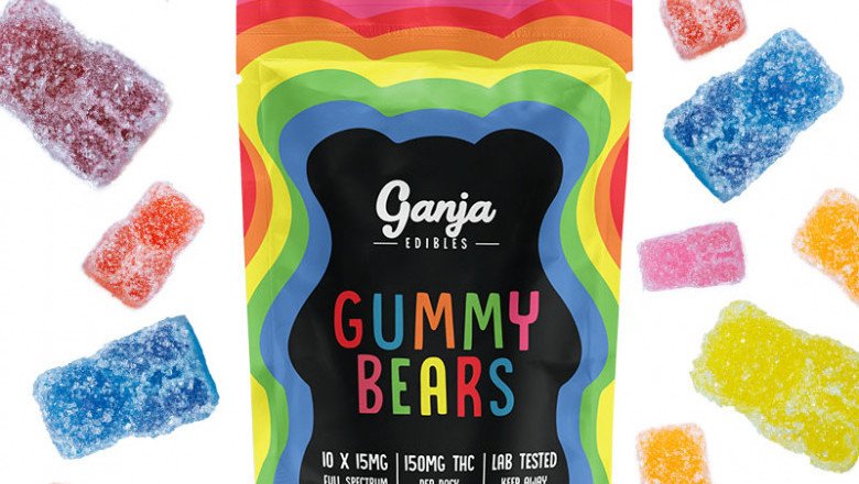 Ganja Edibles – Sour Ganja Bears 150mg THC