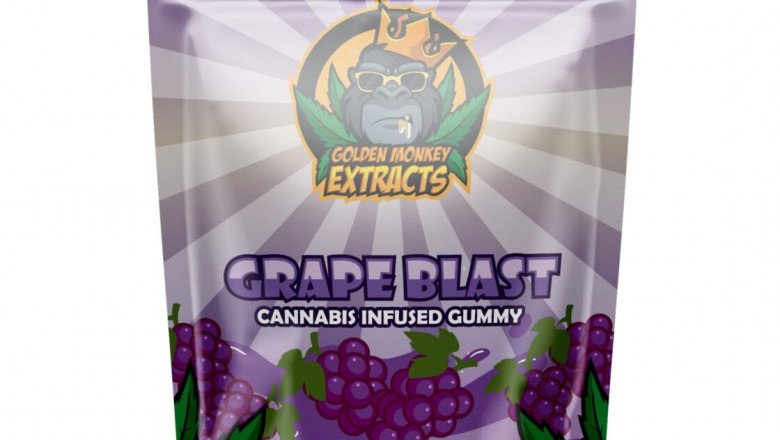 Golden Monkey Extracts –Grape Blast Gummy 240mg THC : 100mg CBD