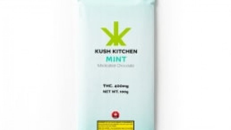 Kush Kitchen Mint Dark Chocolate Bar – 200mg